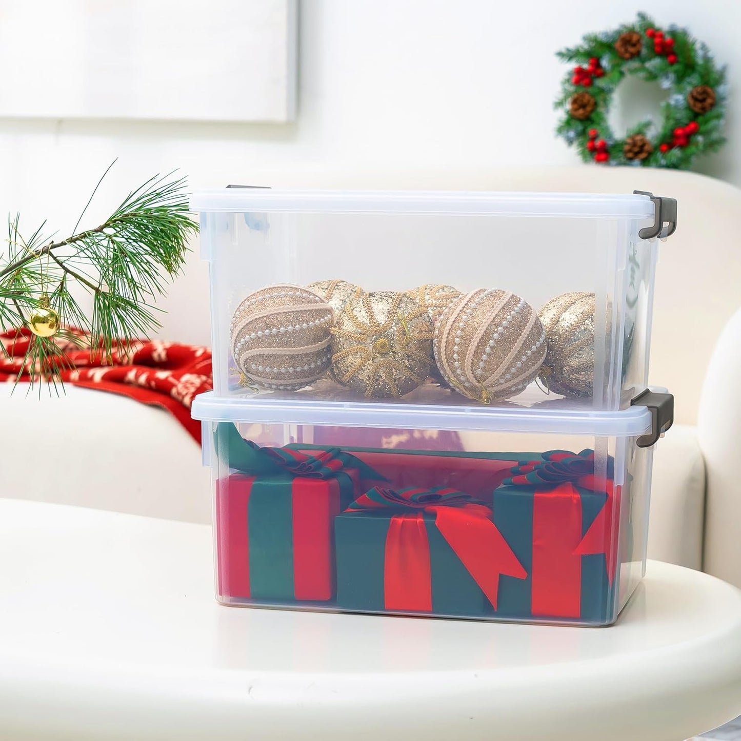 17-Quart Christmas Containers